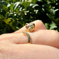 You've Got to Be Kitten Me!  😽  (Vintage 10KT Yellow Gold Cat Ring)