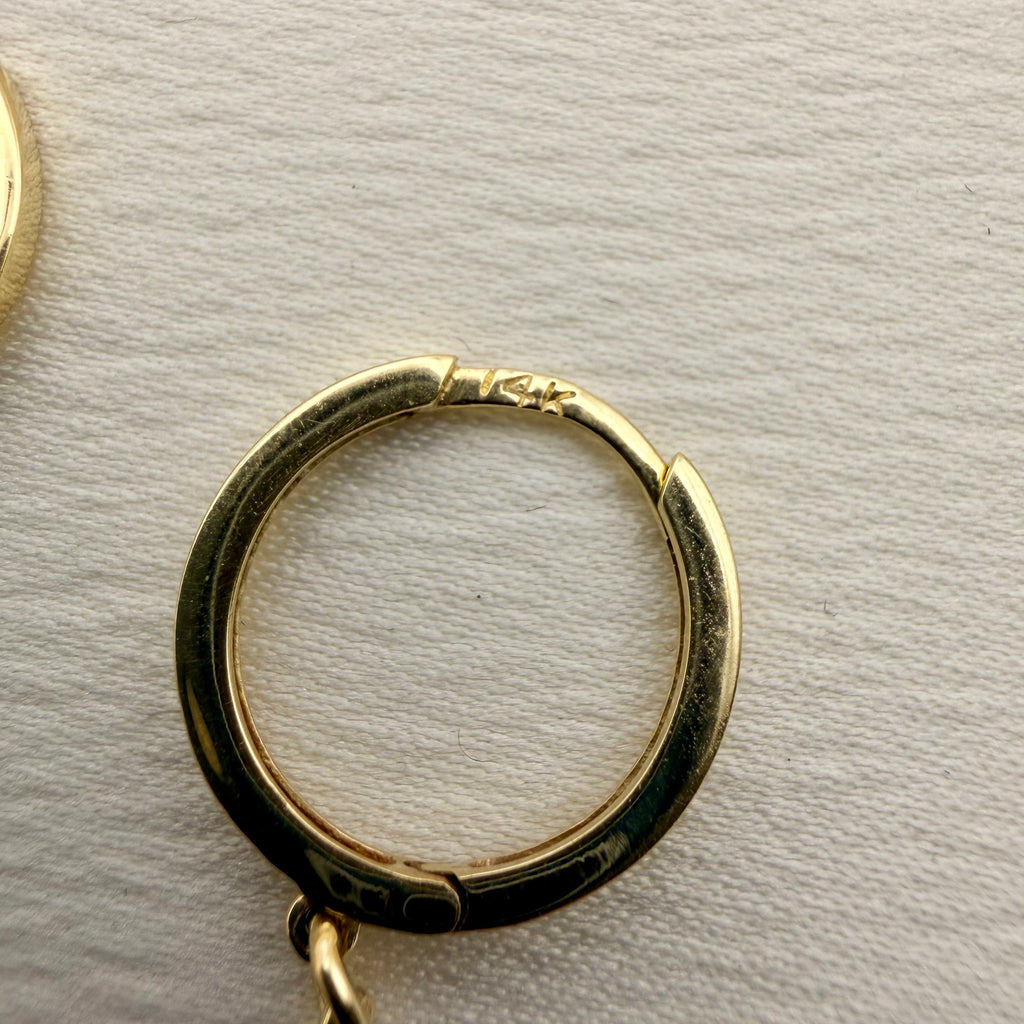 A Dagger in the Heart 💔🗡️ (Pre-loved 14KT Yellow Gold Blade Drop Earrings)